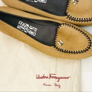 Salvatore Ferragamo textures ballet flats